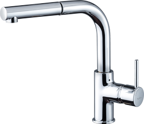 Картинка Rivelato  Ledro Г-обр.с выдвижной лейкой D-35мм cromo