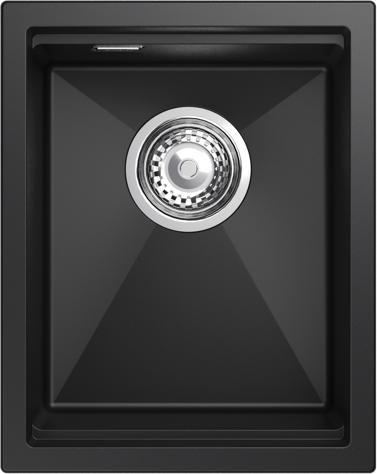 Фото Гранитная мойка Rivelato LINO 354 1-чаш 350*440 nero