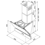 Превью картинка Наклонная вытяжка KRONA SATURN 600 DN WHITE 4S #16