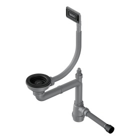 Картинка Omoikiri Арматура для одночашевых моек с универсальным прямоугольным переливом WK-1-UN-GB