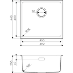 Превью картинка Металлическая мойка Omoikiri Tadzava 49-U/I-LG нерж. сталь/светлое золото #4