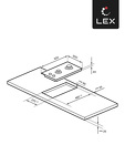 Превью картинка Газовая варочная панель домино Lex GVG 323A BBL газовая панель #6
