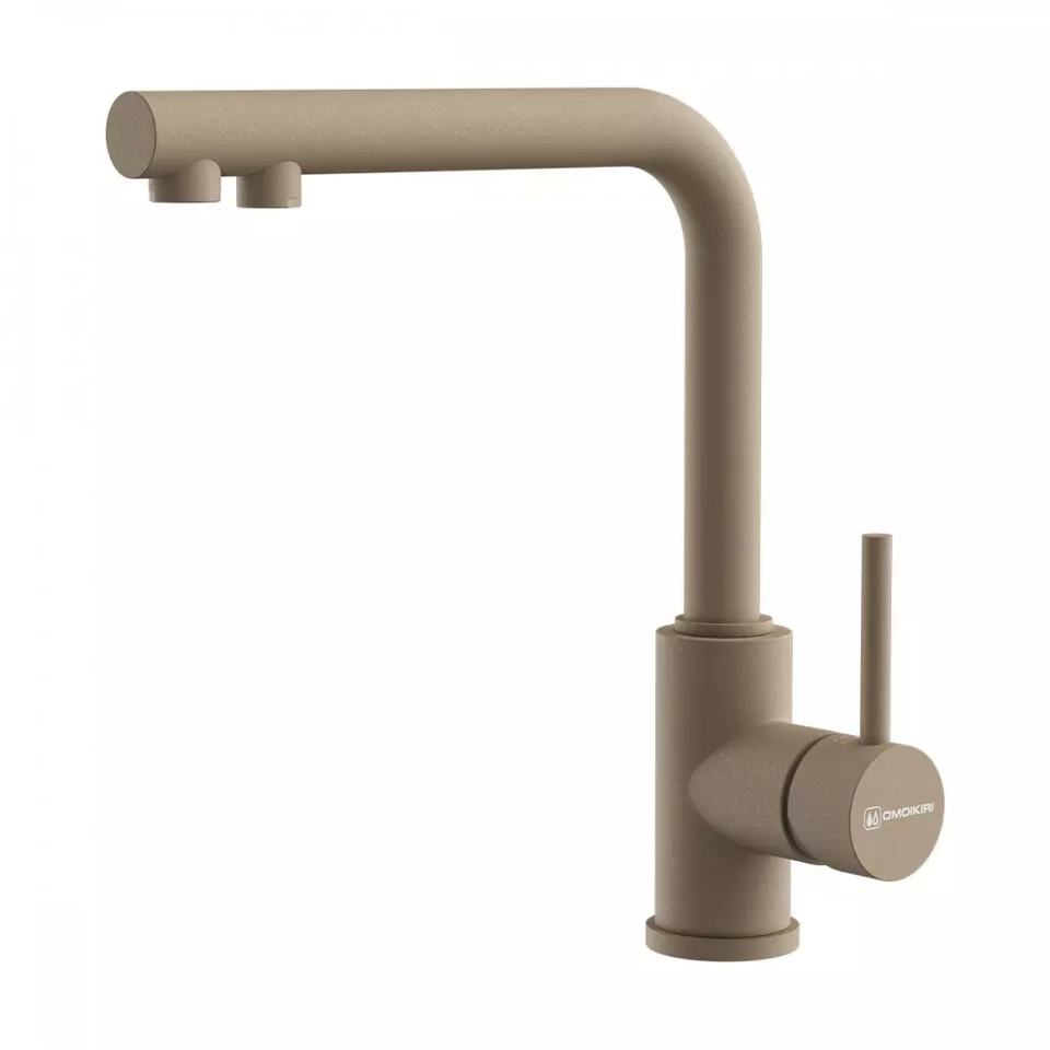 Фото Смеситель для кухни Omoikiri Nakagawa 2 Plus-CA латунь/карамель
