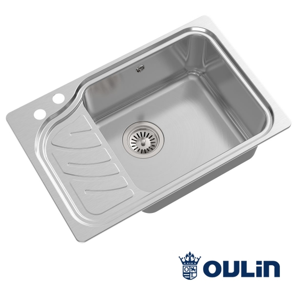 Фото Металлическая мойка Oulin OL-327R