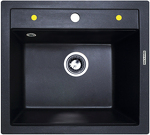 Превью картинка Гранитная мойка Zigmund & Shtain PLATZ 560 Тёмная скала #1
