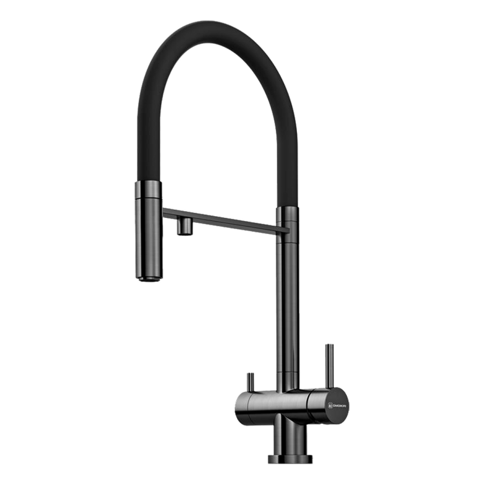 Фото Смеситель для кухни Omoikiri Kanto-GM-BL латунь/вороненая сталь/черный