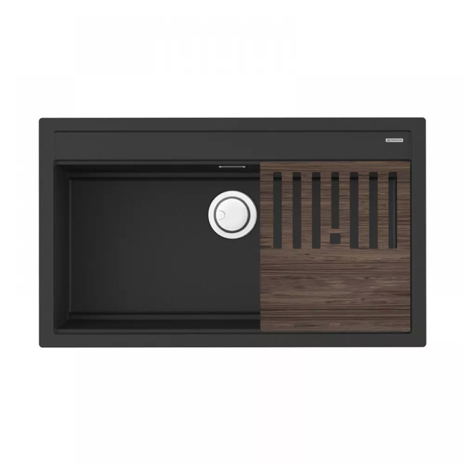Фото Кварцевая мойка Omoikiri Kitagawa 86-LB-GB Artceramic/графит
