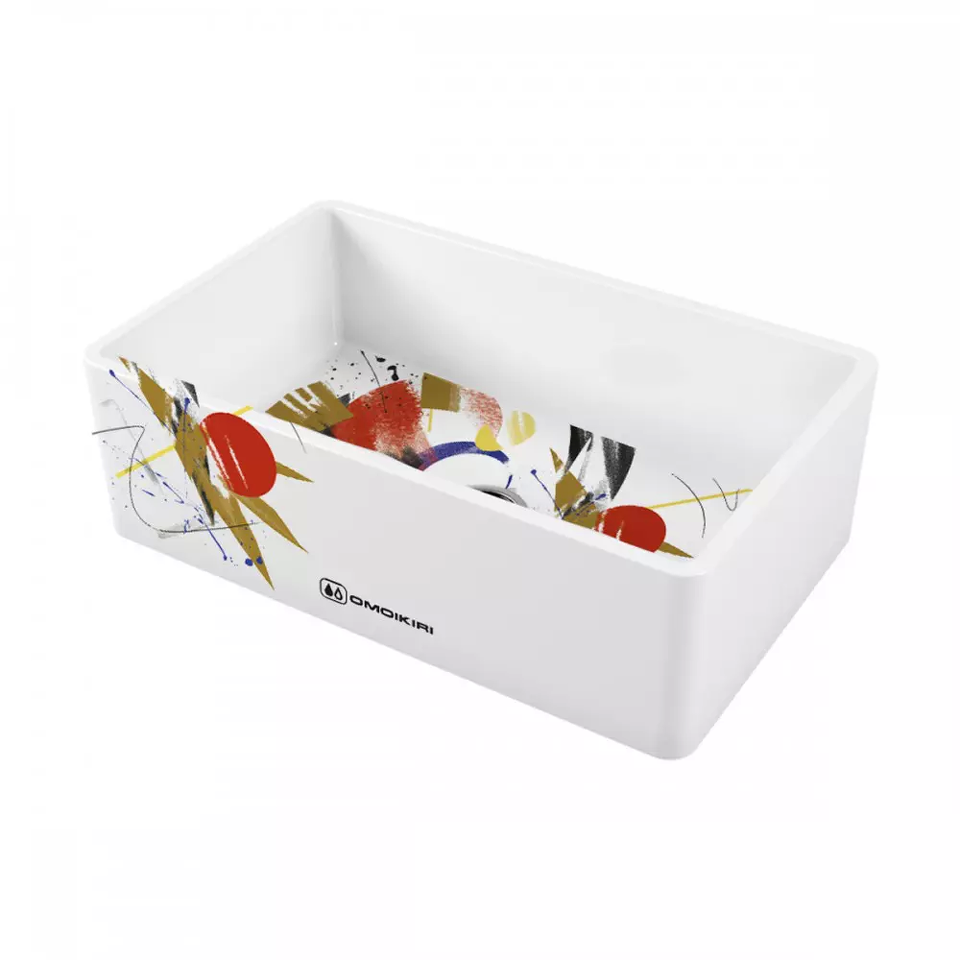 Фото Гранитная мойка Omoikiri Mikura 76-Tokyo Natceramic/белый