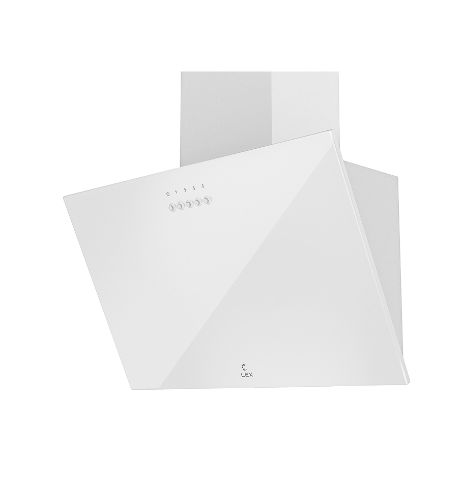 Фото Наклонная вытяжка Lex MOZA 450 WHITE воздухоочиститель