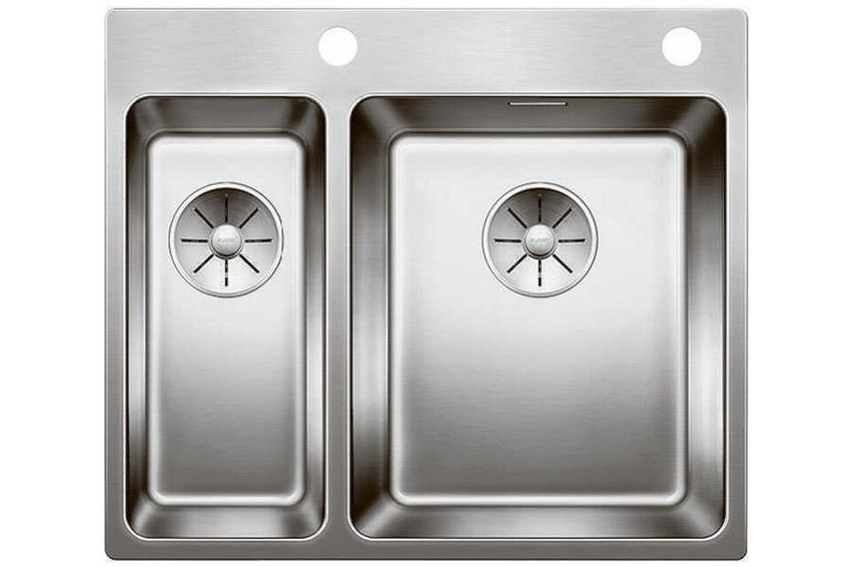 Фото Металлическая мойка Blanсo ANDANO 340/180-IF-A нерж. сталь зеркальная полировка с кл.-авт. PushControl