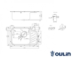 Превью картинка Металлическая мойка Oulin OL-327L #5