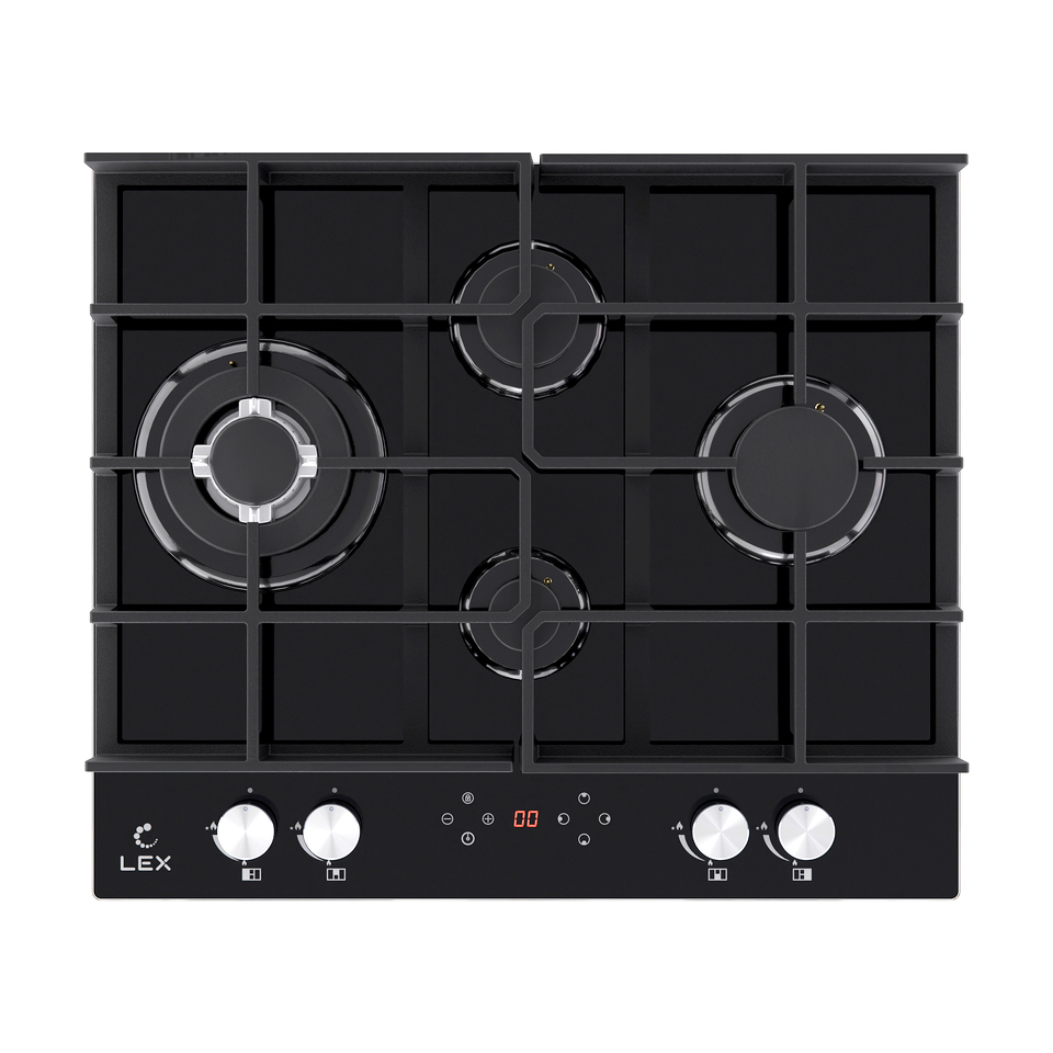 Фото Газовая варочная панель Lex GVG 644 T BL - газовая панель