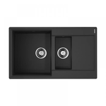 Превью картинка Гранитная мойка Omoikiri Daisen 86-2-BL Artgranit/черный #1