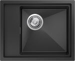Превью картинка Гранитная мойка Rivelato NOBILE 544-L 1-чаш 540*440 nero #1