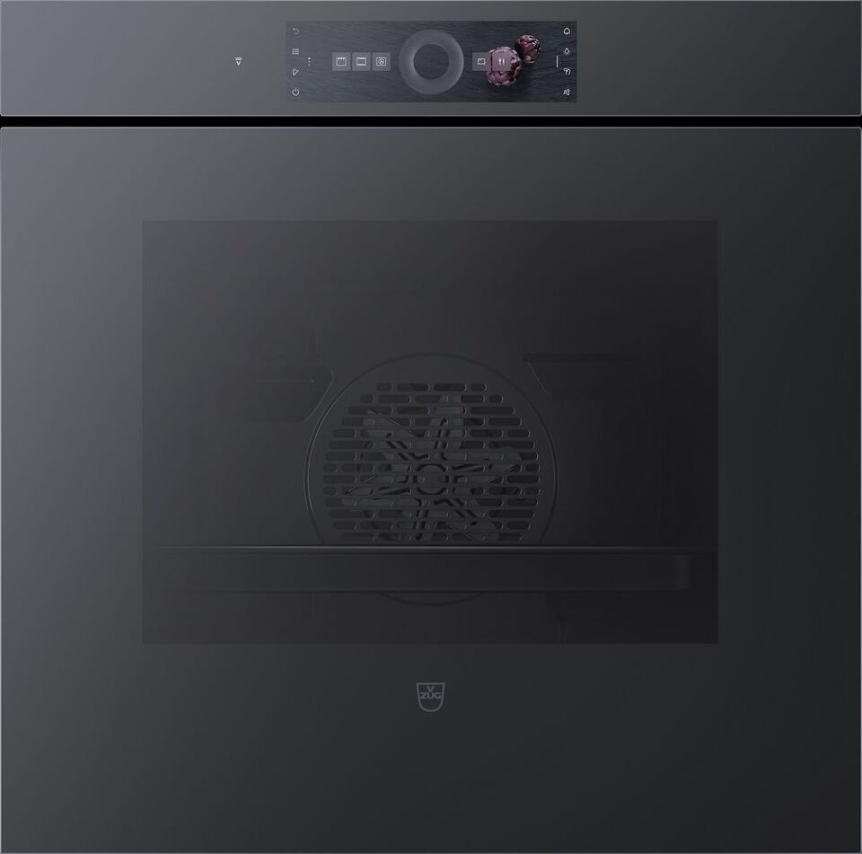 Фото Электрический духовой шкаф V-ZUG Combair V6000 C6T-21068 черное стекло