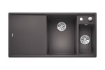 Превью картинка Гранитная мойка Blanсo AXIA III 6 S SILGRANIT PuraDur темная скала чаша справа, доска стекло c кл.-авт. InFino #1