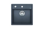 Превью картинка Гранитная мойка Blanсo DALAGO 5-F SILGRANIT PuraDur темная скала с клапаном-автоматом #1