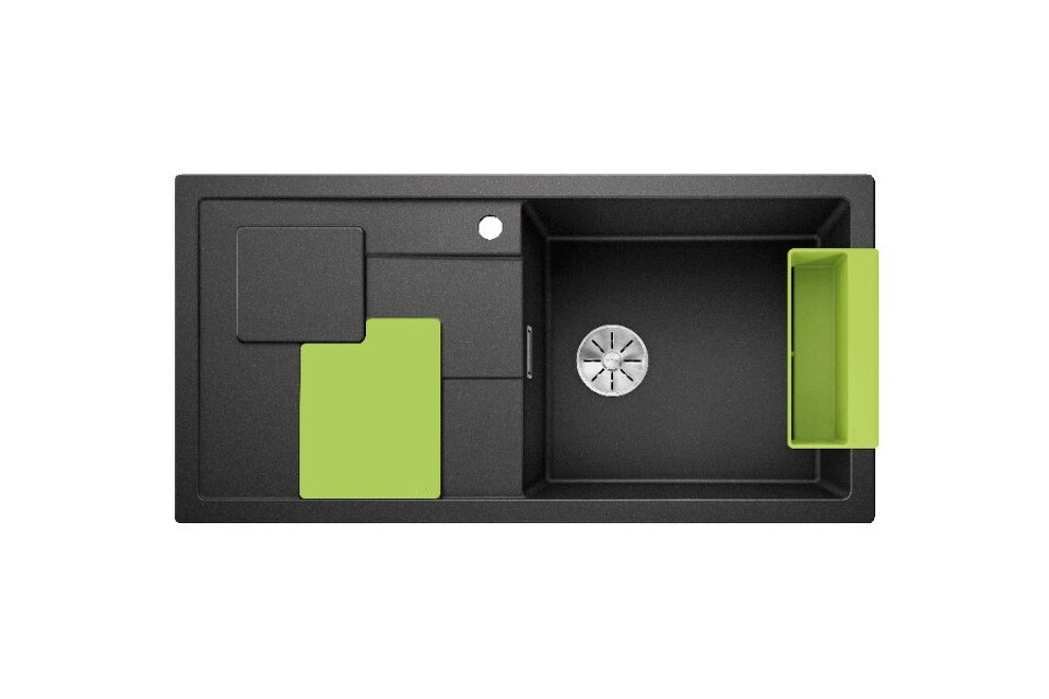 Фото Гранитная мойка Blanсo SITY XL 6 S SILGRANIT PuraDur антрацит аксессуары киви