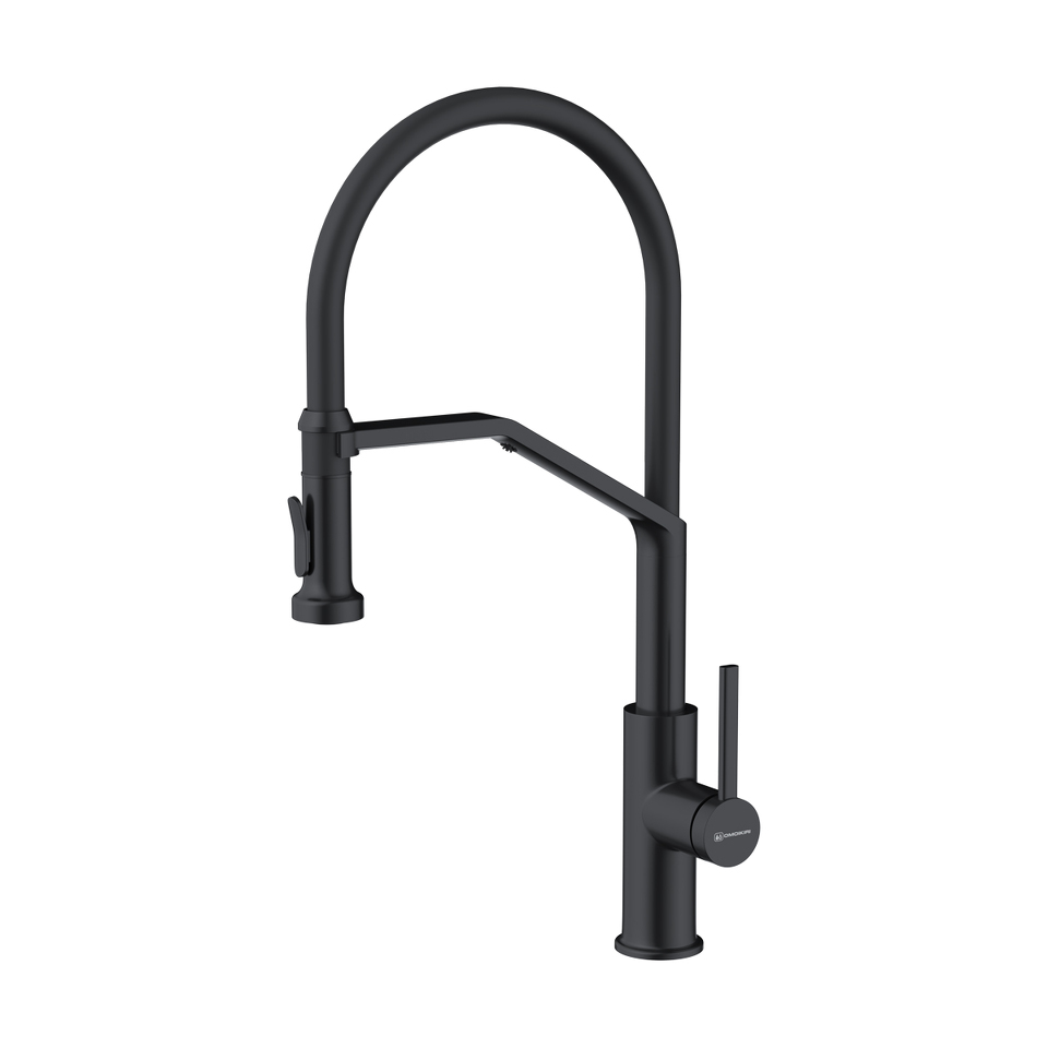 Фото Смеситель для кухни Omoikiri Makkari 2 Plus-SB-GB-BL латунь/графит/черный