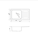 Превью картинка Металлическая мойка Omoikiri Haruna 86-IN нерж. сталь/нержавеющая сталь #2