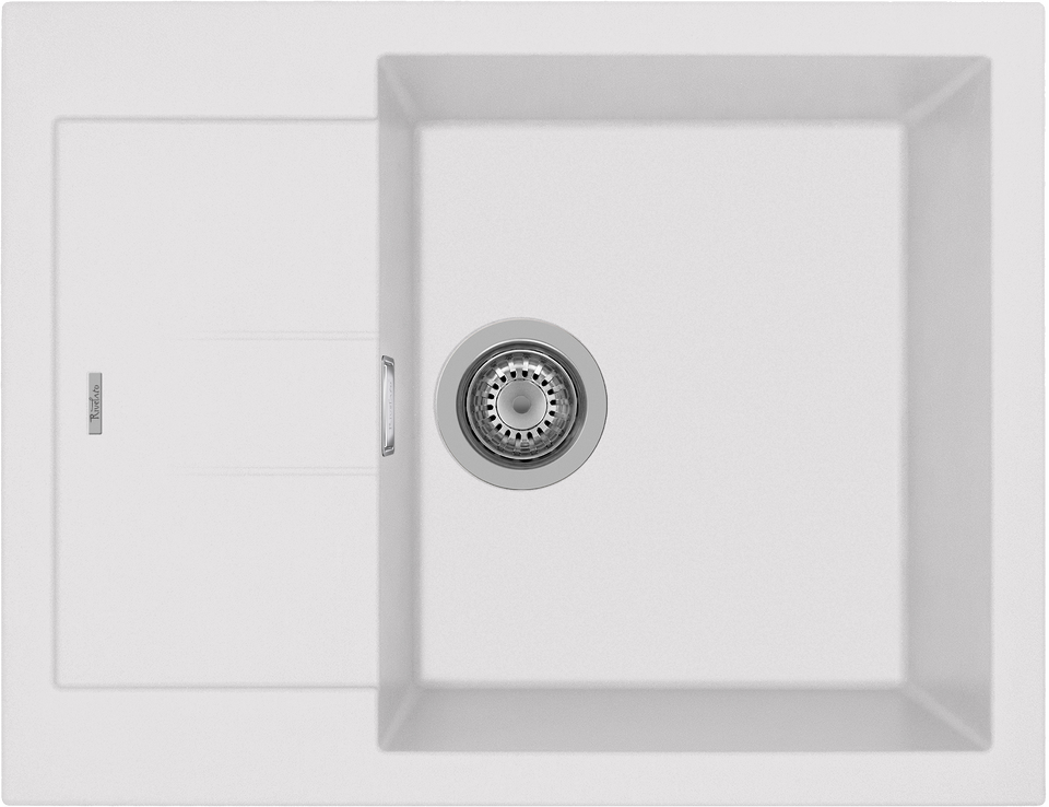 Фото Гранитная мойка Rivelato LUMO 6550 1-чаш 650*500 Bianca