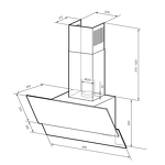 Превью картинка Наклонная вытяжка Lex MERA 500 WHITE воздухоочиститель #10