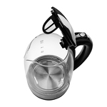 Превью картинка Чайник Lex LXK 3005-1,чайник стеклянный (черный) #3