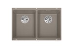 Превью картинка Гранитная мойка Blanсo SUBLINE 350/350-U SILGRANIT PuraDur серый беж с отв.арм. InFino #1