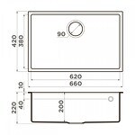 Превью картинка Гранитная мойка Omoikiri Tedori 66-U-BE Tetogranit/ваниль #2