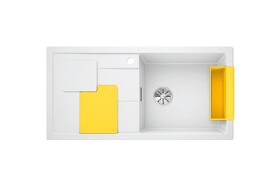 Картинка Blanсo SITY XL 6 S SILGRANIT PuraDur белый аксессуары лимон