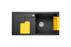 Картинка Blanсo SITY XL 6 S SILGRANIT PuraDur антрацит аксессуары лимон
