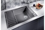 Превью картинка Гранитная мойка Blanсo ELON XL 6 S-F SILGRANIT PuraDur антрацит, с клапаном-автоматом  InFino #4