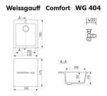 Превью картинка Мраморная мойка Weissgauff WG 404310 Comfort Cold Grey #2