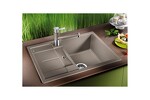 Превью картинка Гранитная мойка Blanсo METRA 45S Compact SILGRANIT PuraDur кофе, с клапаном-автоматом #3