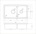 Превью картинка Металлическая мойка EMAR OL-S8203 #6