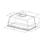Превью картинка Полновстраиваемая вытяжка Lex HYPER 600 IX воздухоочиститель #2