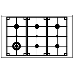 Превью картинка Центр варочный ILVE  LD106WM3 матовый графит (фурн. сатинированная сталь) #2