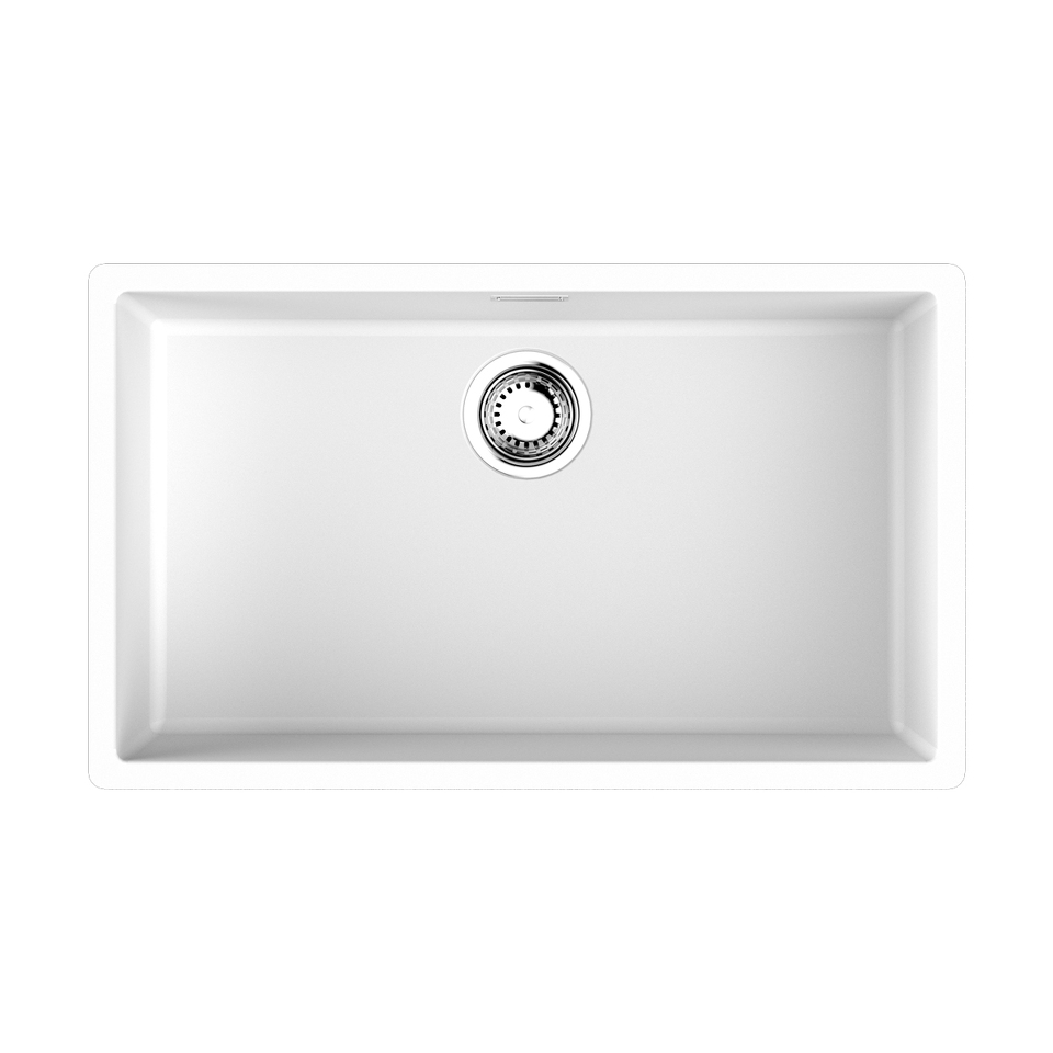 Фото Гранитная мойка Omoikiri Yamakawa 75T-Integra-WH Tetogranit/белый