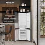 Превью картинка Холодильник с нижней морозилкой Weissgauff WRK 1520 Defrost Silver #9