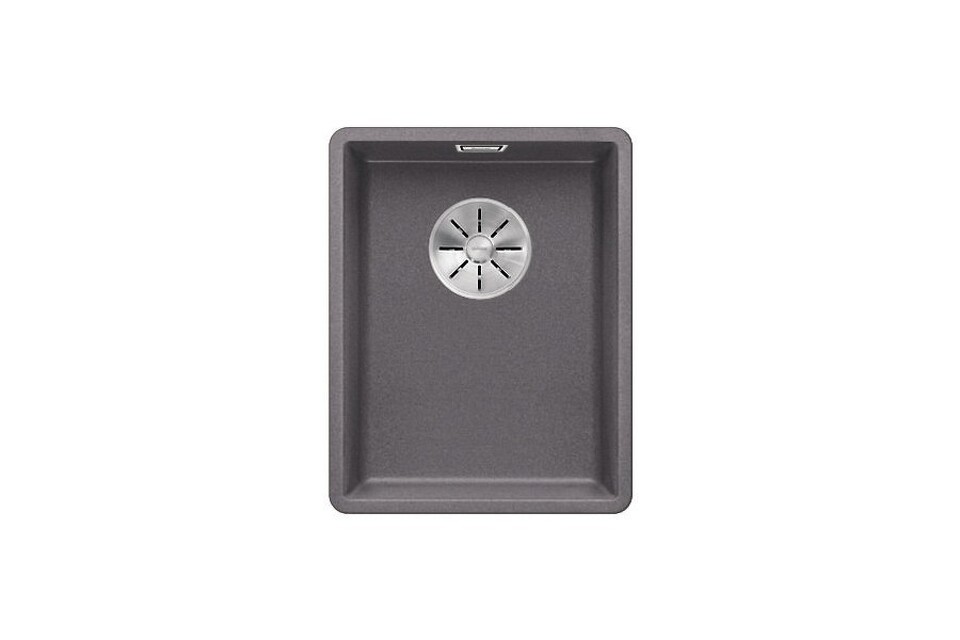 Фото Гранитная мойка Blanсo SUBLINE 320-F SILGRANIT PuraDur  темная скала с отв.арм. InFino