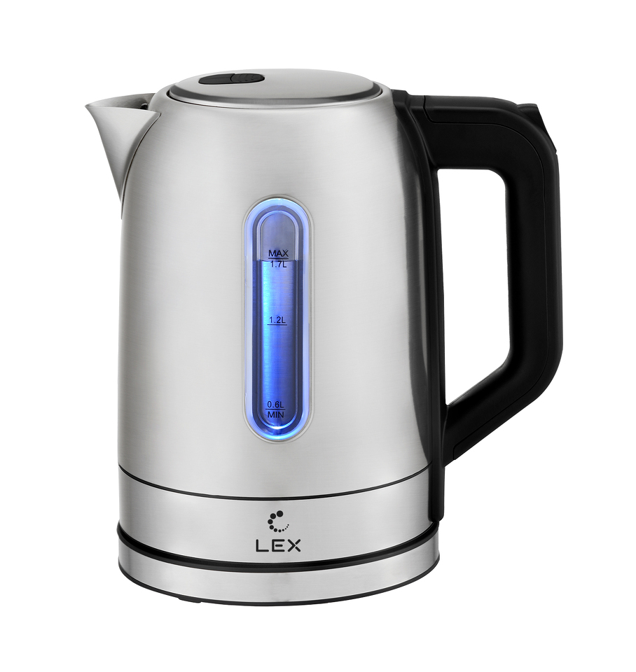 Фото Чайник Lex LX 30018-1, чайник электрический (брашированная сталь)