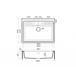 Превью картинка Omoikiri Kinokawa 90-WH Artceramic/белый #6