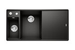Превью картинка Гранитная мойка Blanсo AXIA III 6 S-F SILGRANIT черный чаша слева, доска стекло c кл.-авт. InFino® #1