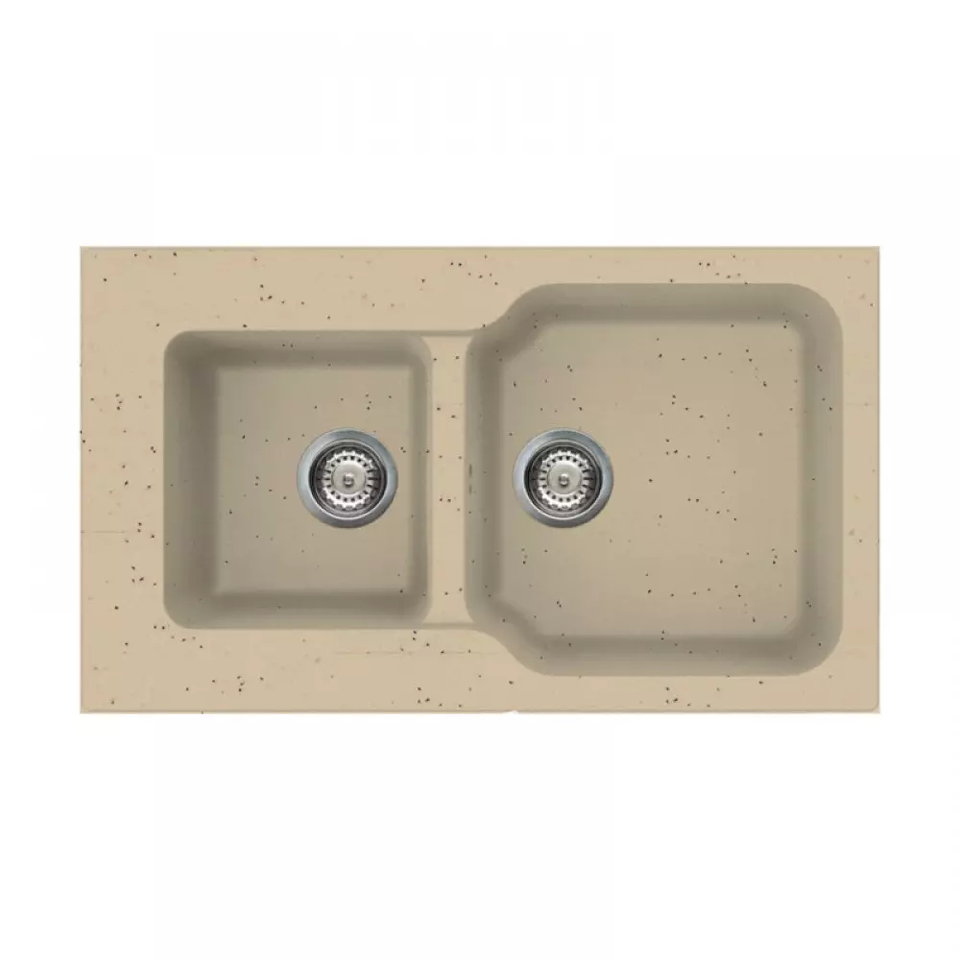 Фото Гранитная мойка Omoikiri Maru 86-2-CH Tetogranit/шампань