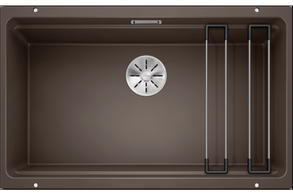 Фото Гранитная мойка Blanсo ETAGON 700-U SILGRANIT PuraDur кофе