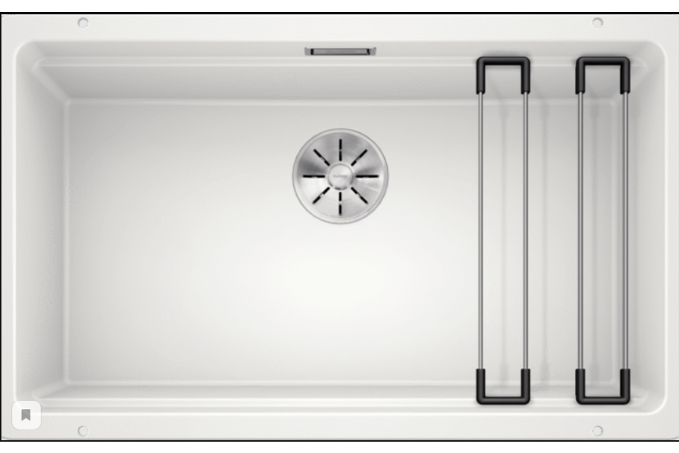 Фото Гранитная мойка Blanсo ETAGON 700-U SILGRANIT PuraDur белый