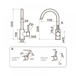 Превью картинка Смеситель для кухни Omoikiri Shinagawa 2 Plus-C латунь/хром #2