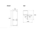 Превью картинка Встраиваемый холодильник с морозильной камерой Bertazzoni REF604BBNPTC #3