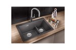 Превью картинка Гранитная мойка Blanсo PLEON 6 Split SILGRANIT PuraDur белый #2