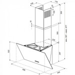 Превью картинка Наклонная вытяжка KRONA POLLY 600 BLACK PB #12